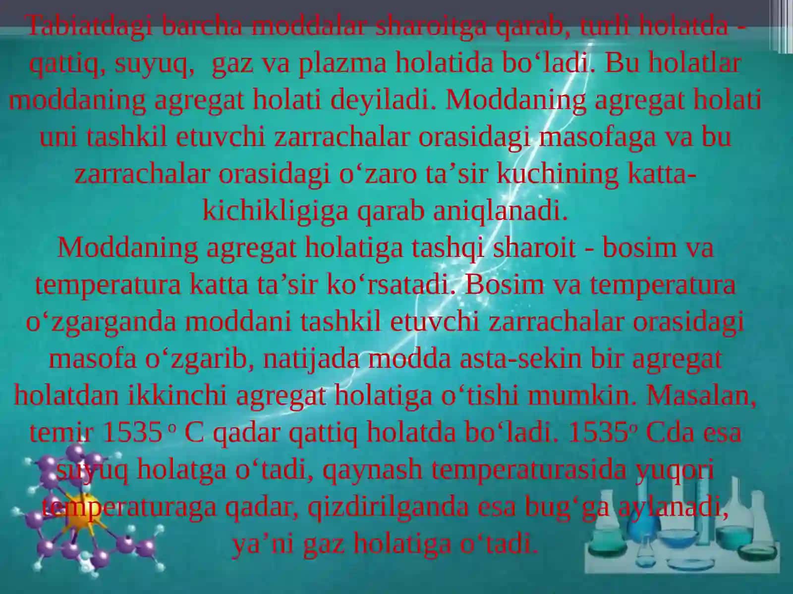 MODDALARNING AGREGAT HOLATLARI 3