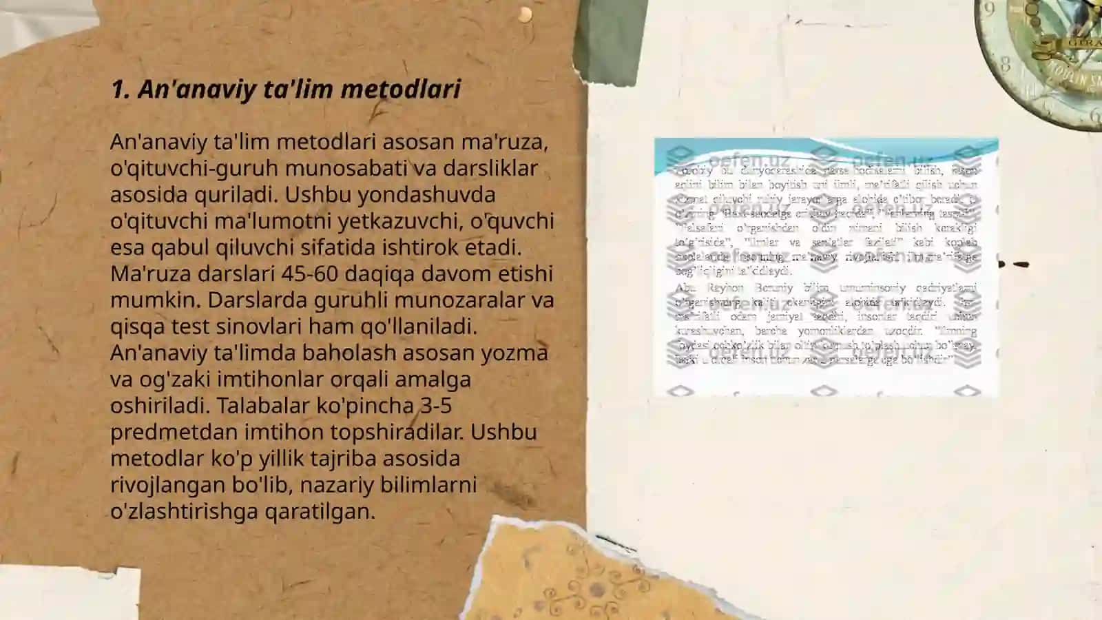 An'anaviy ta'lim metodlari 3