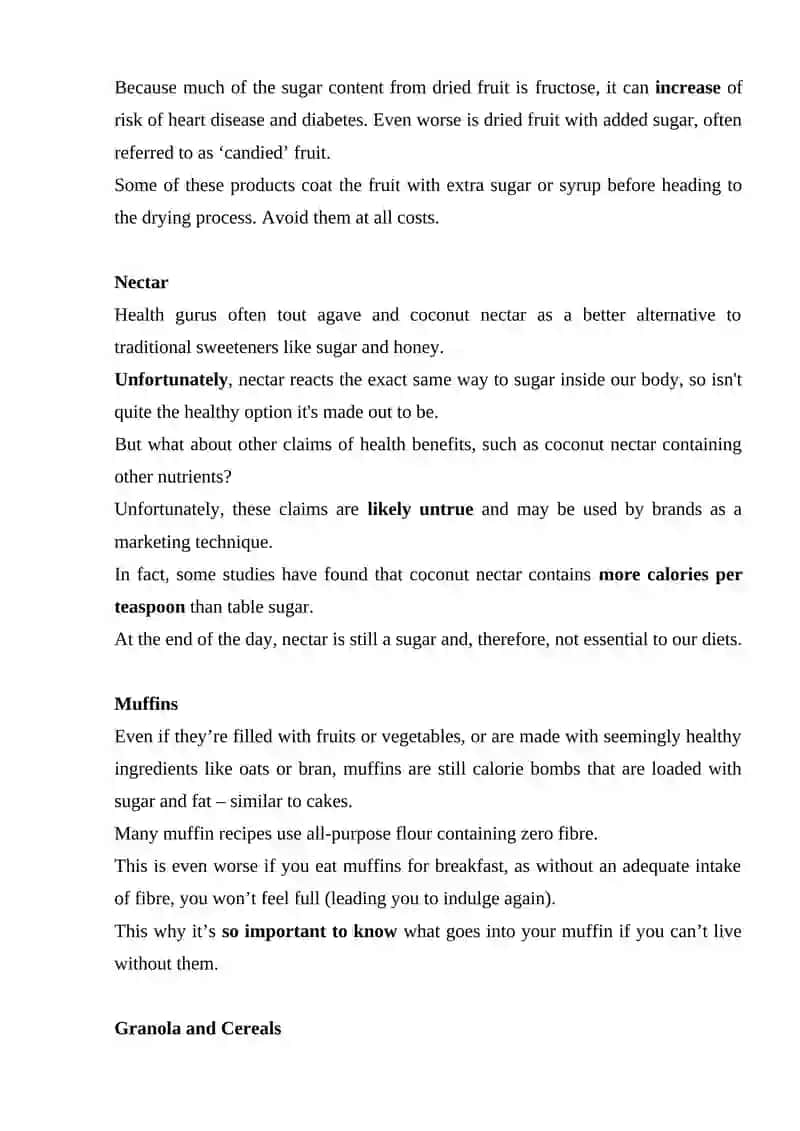 HEALTHY AND UNHEALTHY FOODS 3