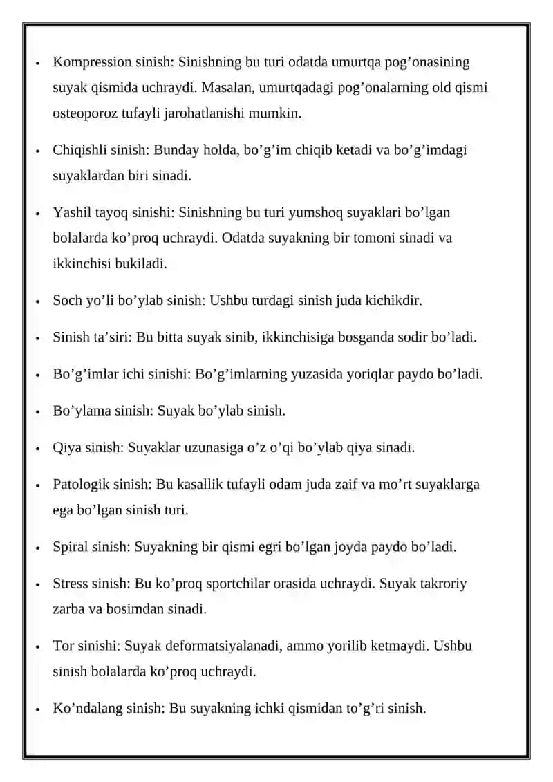SINISH ASORATLARI QON KETISHI 3