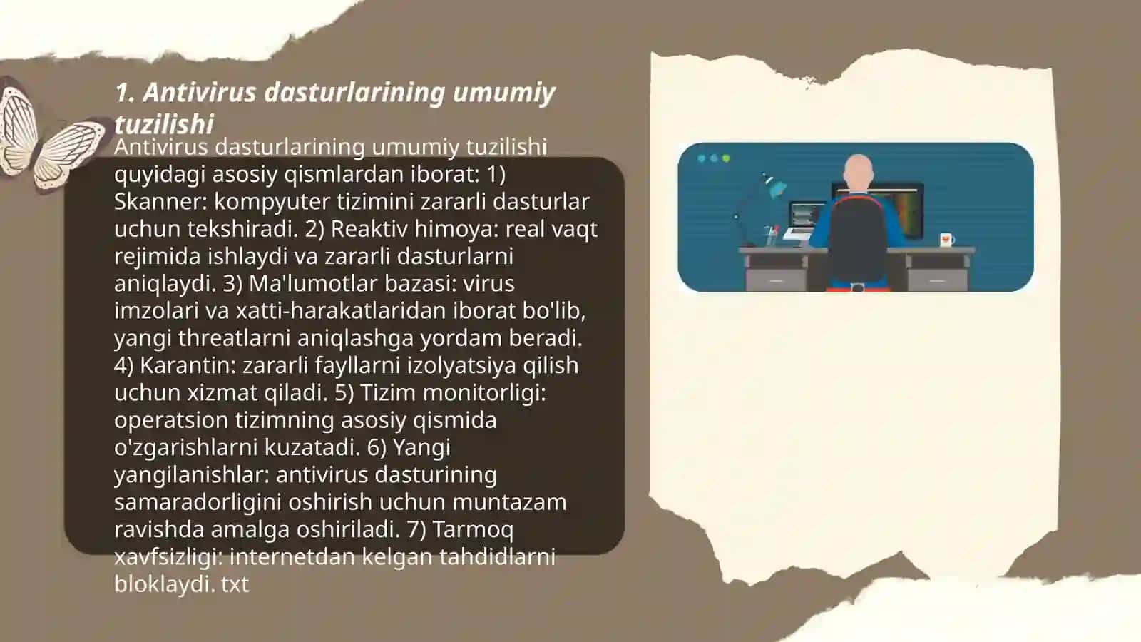 Antivirus dasturlarining turlari va xususiyatlari 3