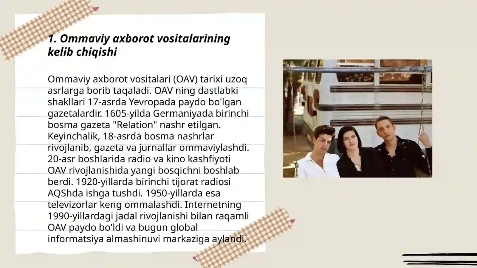 Ommaviy axborot vositalarining birinchi shakllari 3