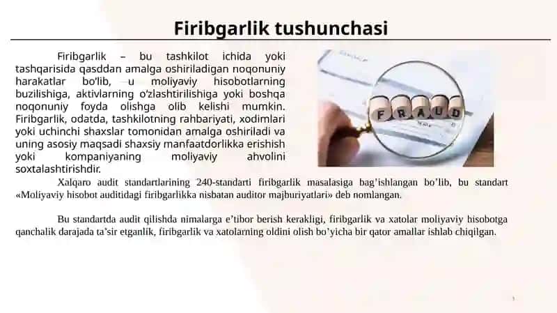 Firibgarlik tushunchasi 3