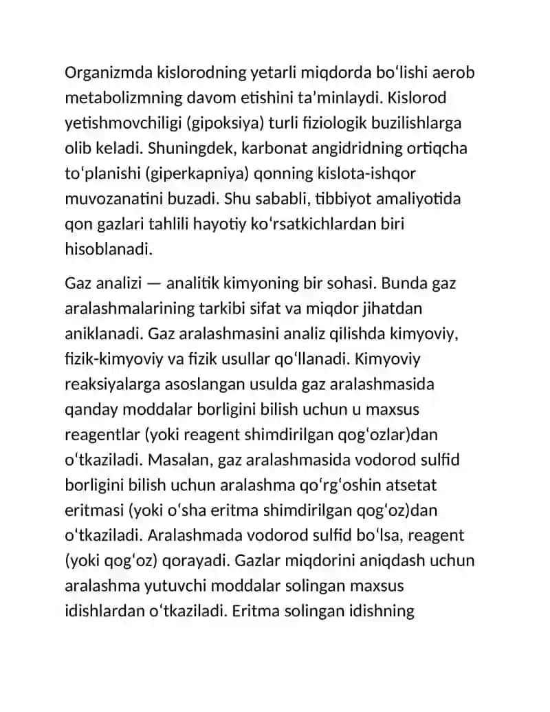 Qonda gazlarni miqdorini aniqlashni yangi usullari 3
