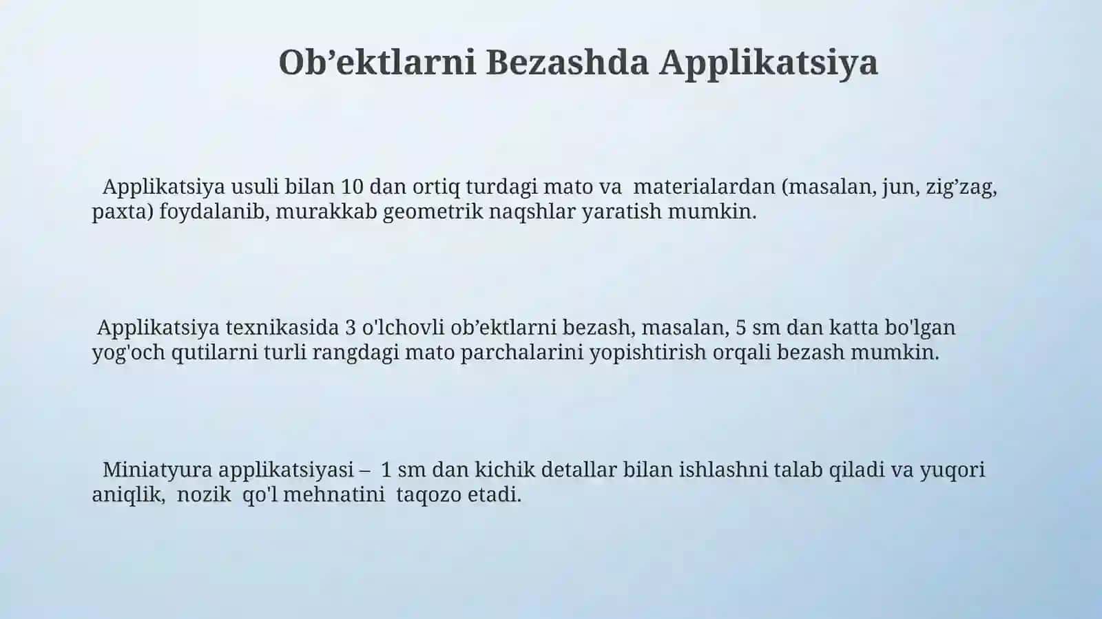 Applikatsiya Teknikasi 3