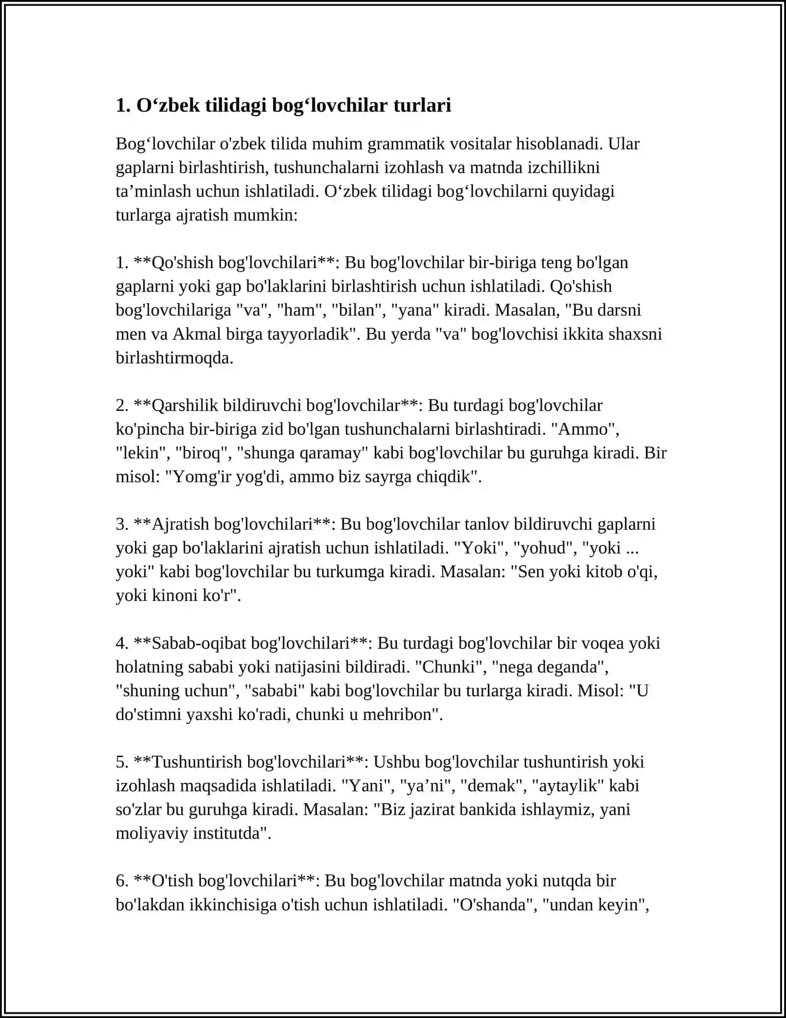 Oʻzbek VA Rus Tillarida Bogʻlovlilar 3