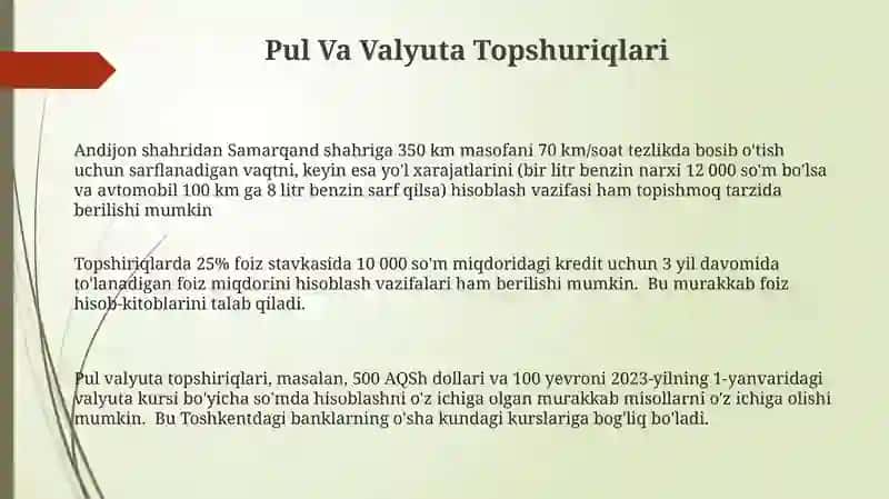 Arifmetik rebuslar va boshqotirmalar 3