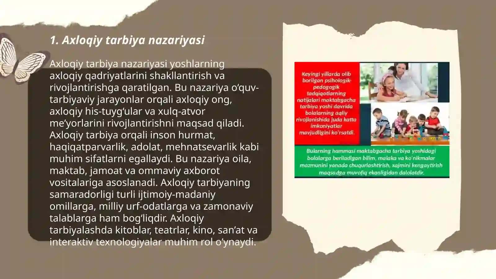 Axloqiy tarbiyasi 3