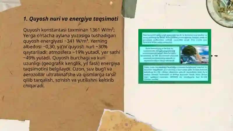 Iqlim hosil boʻlish omillari 3