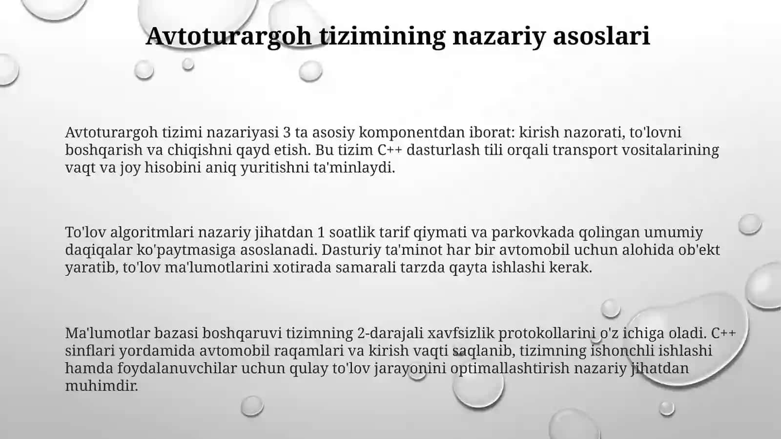 Avtoturargoh tizimi boshqarish dasturi 3