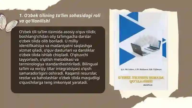Oʻzbek tilining sohada qoʻllanilishi 3