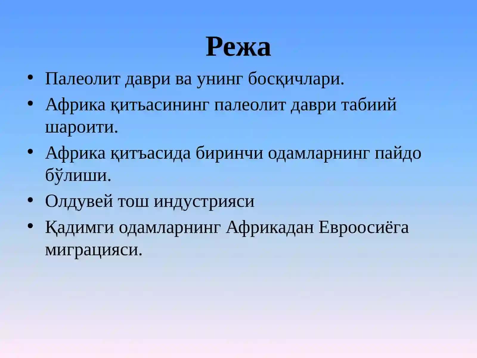 Африканинг палеолит даври археологияси 3