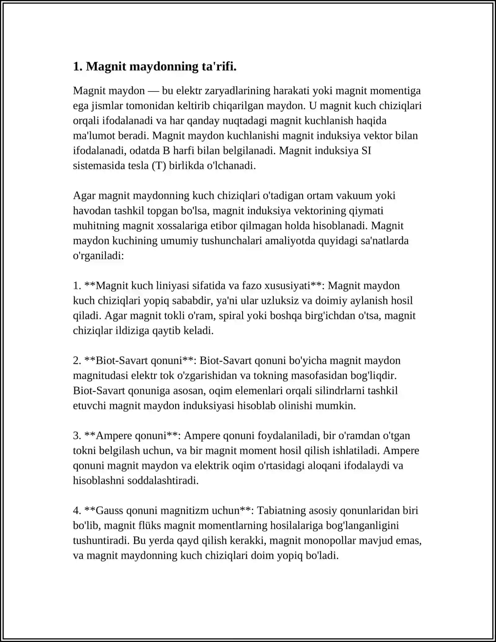 MAGNIT MAYDON INDUKSIYASI 3