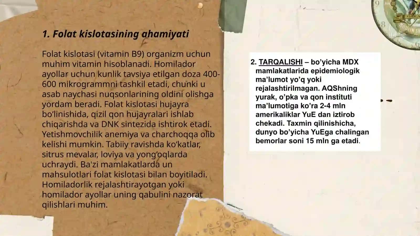 Folat kislotasining yetishmovchiligi 3