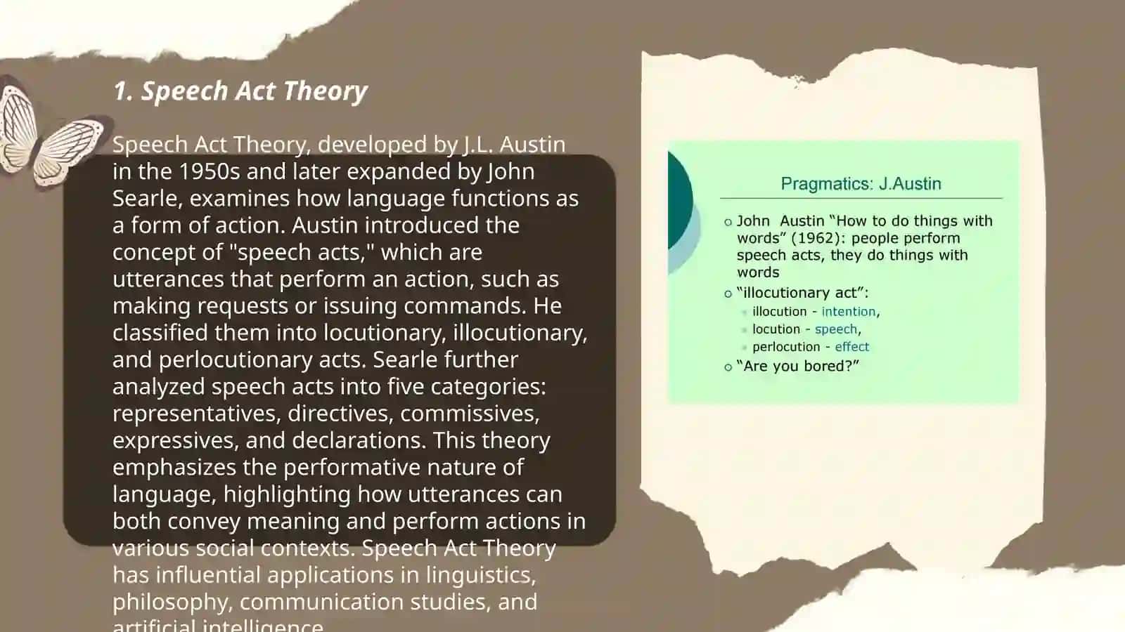 Pragmatics: Speech Acts 3