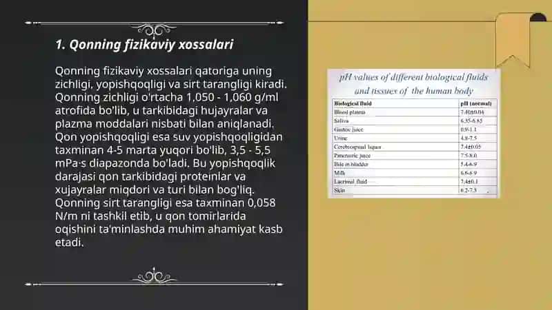 Organizmning biologik suyuqliklari 3