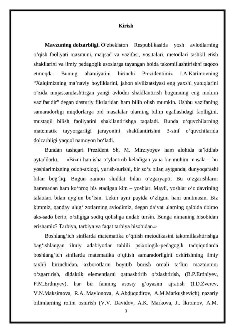 2-SINFLARDA MIQDORLARNI O’RGANISH 3