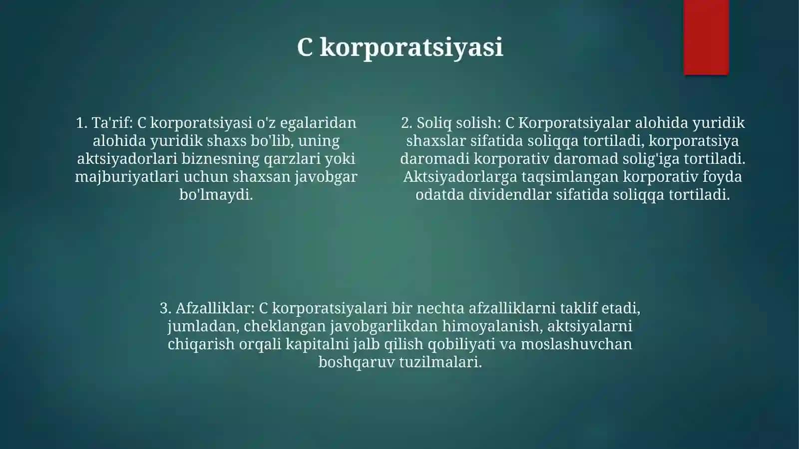 Kompaniyalar turlari 3