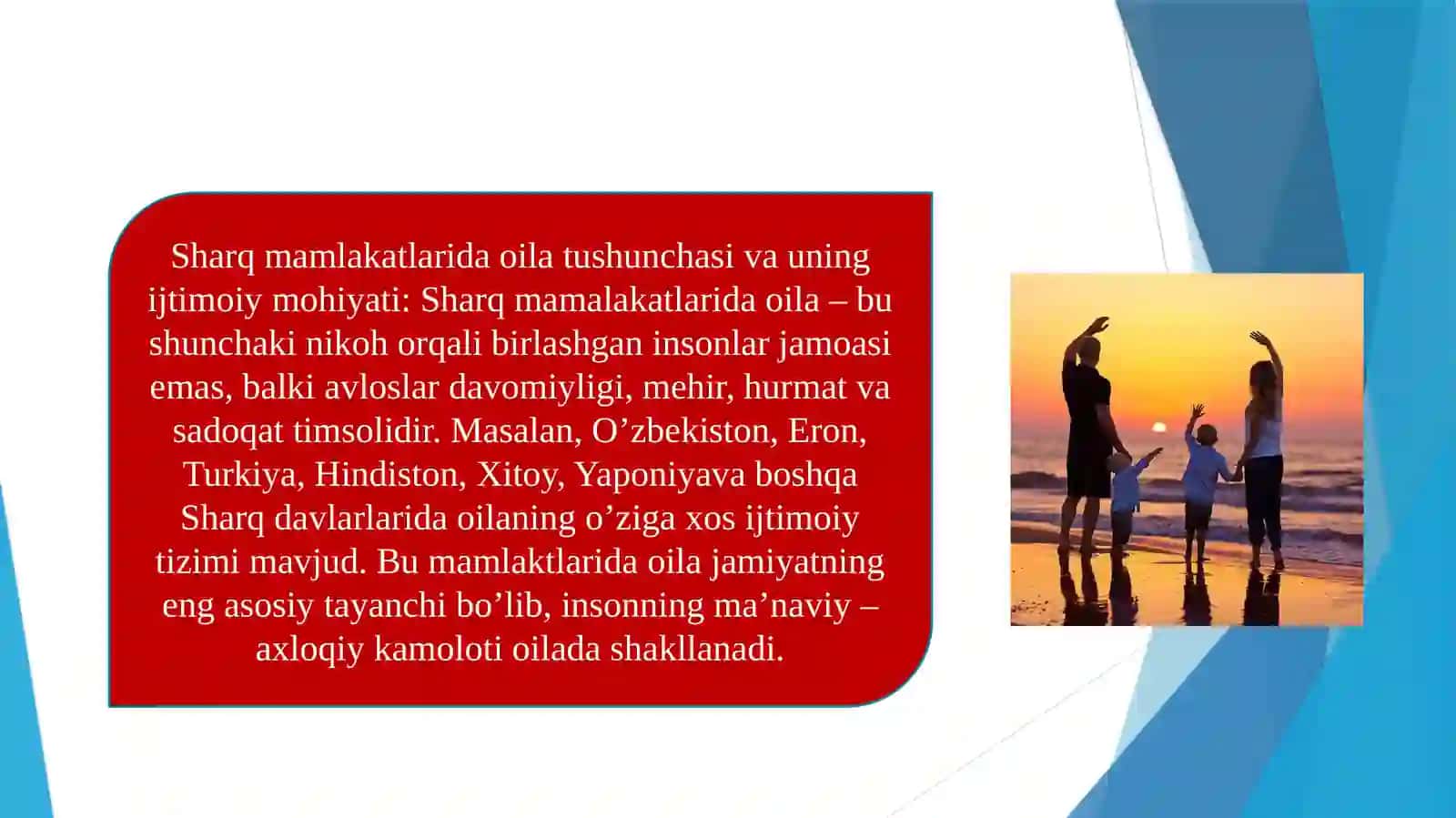 Sharq mamlakatlarida oilaviy munosabatlar 3