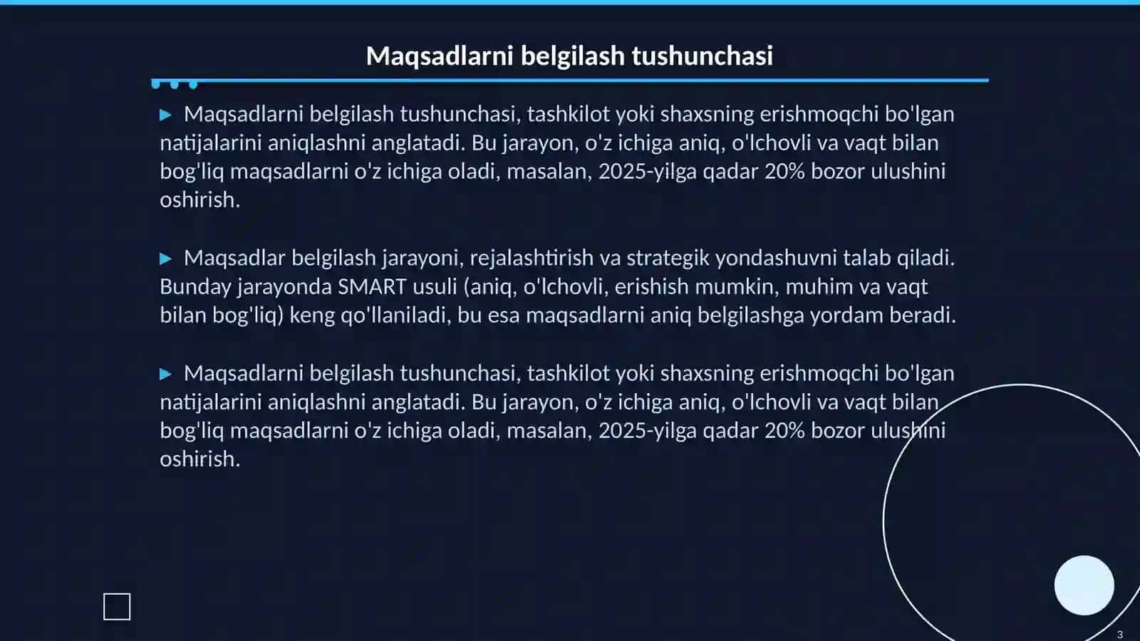 Maqsadlarni belgilashda moslashuvchanlik 3