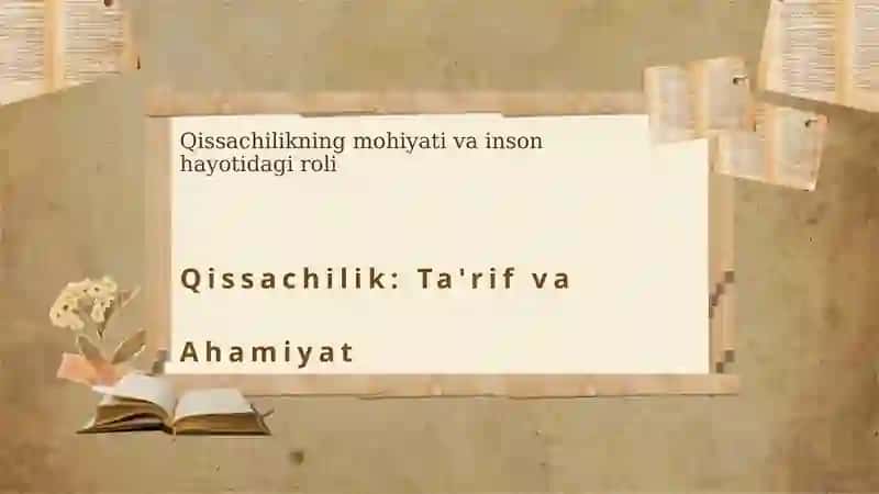 Qissachilik 3