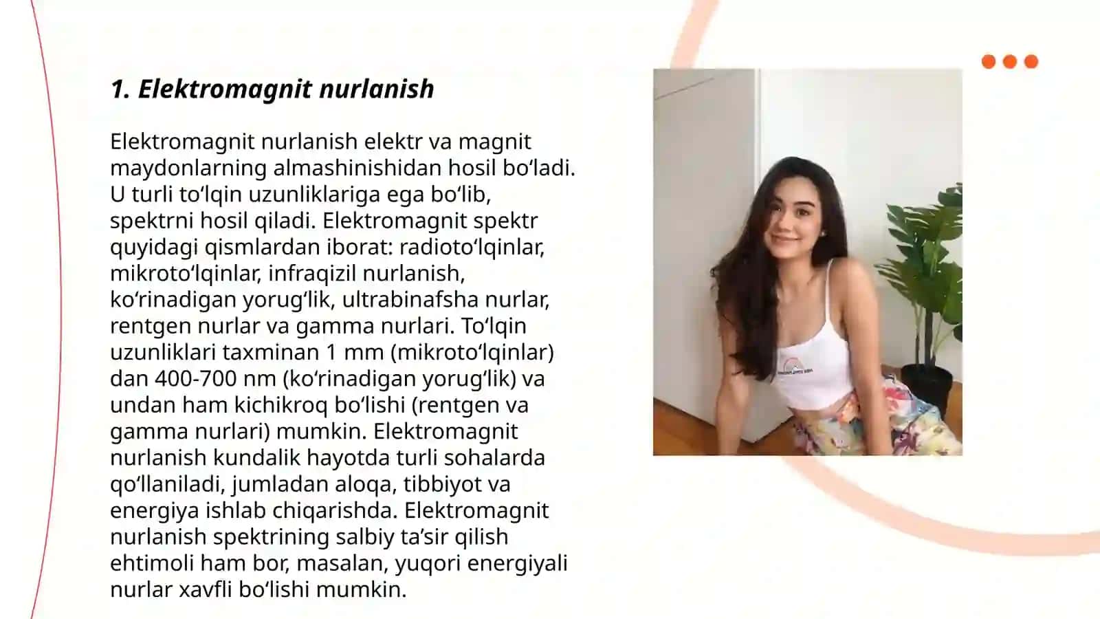 Turli ko'rinishdagi nurlanish energiyasi 3
