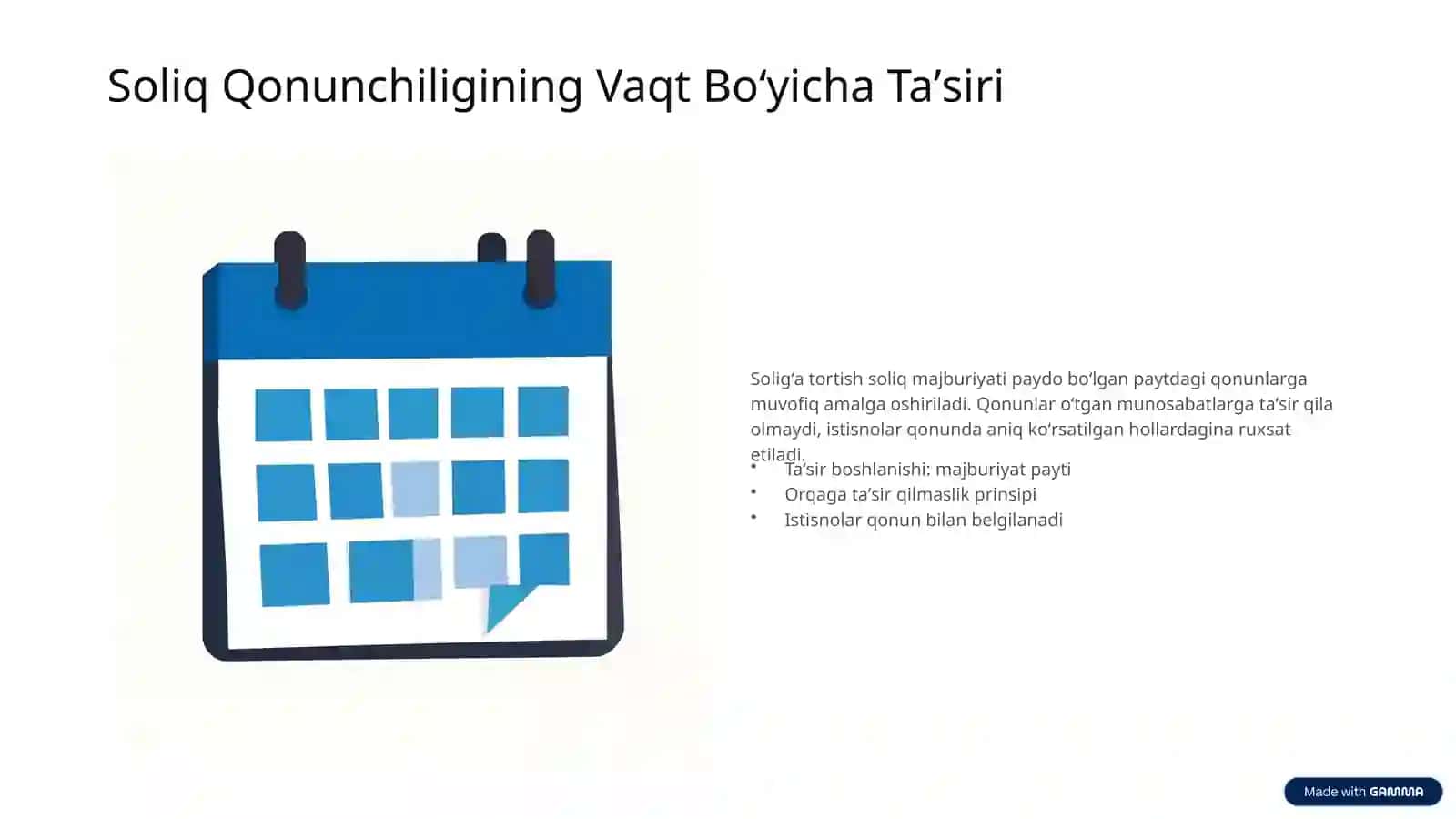 Oʻzbekiston Soliq Organlari: Suhbat uchun 3