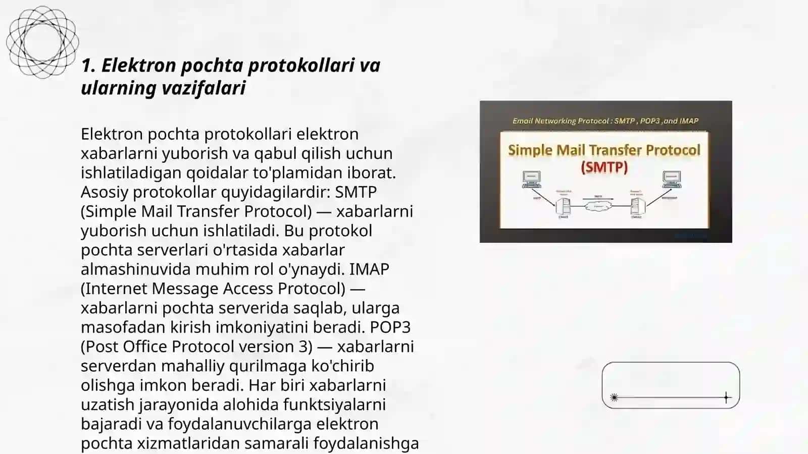 Elektron pochta protokollari 3