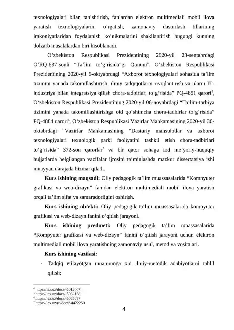 Elektron multimedia mobil ilova yaratish 3