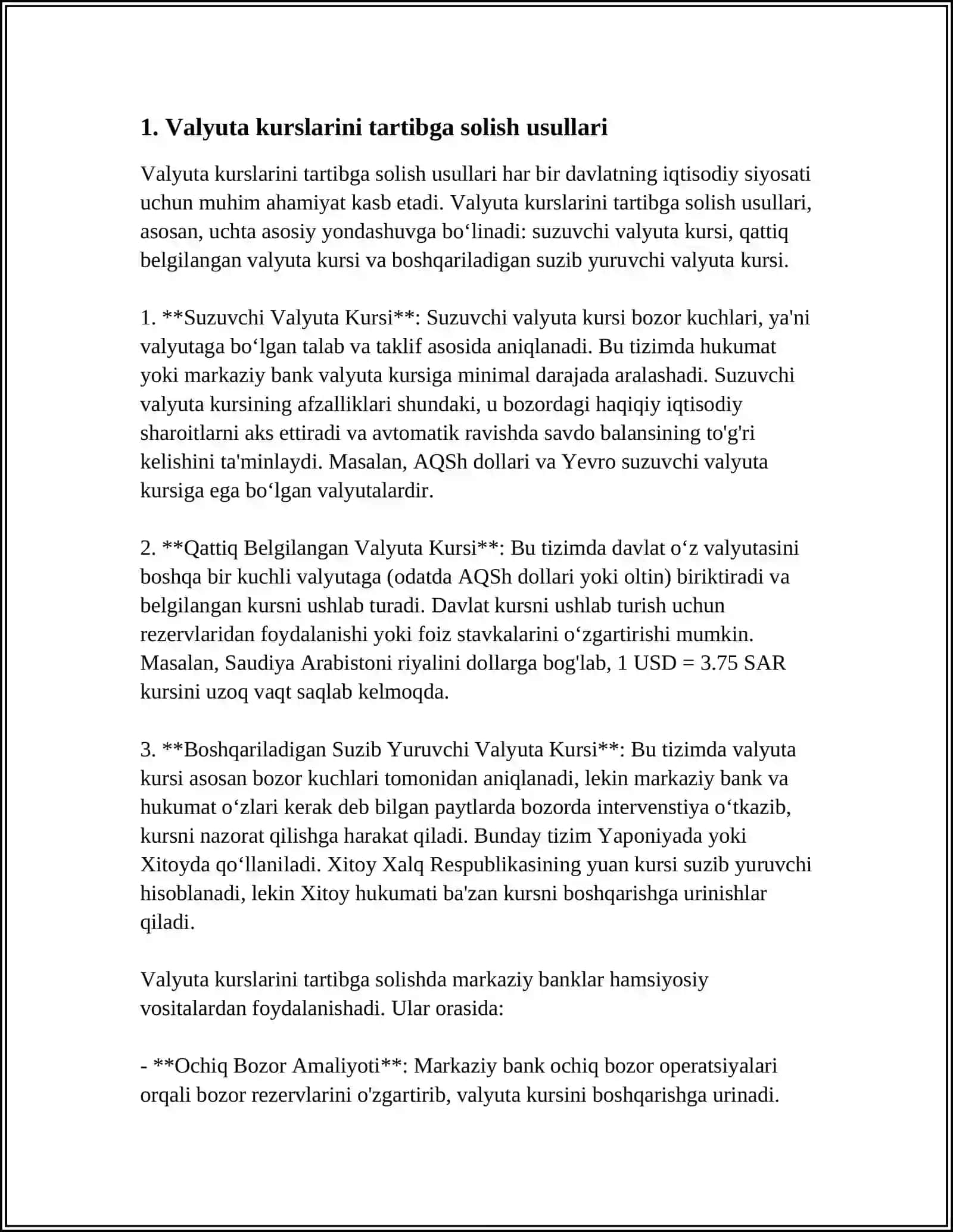 VALYUTANI TARTIBGA SOLISH 3