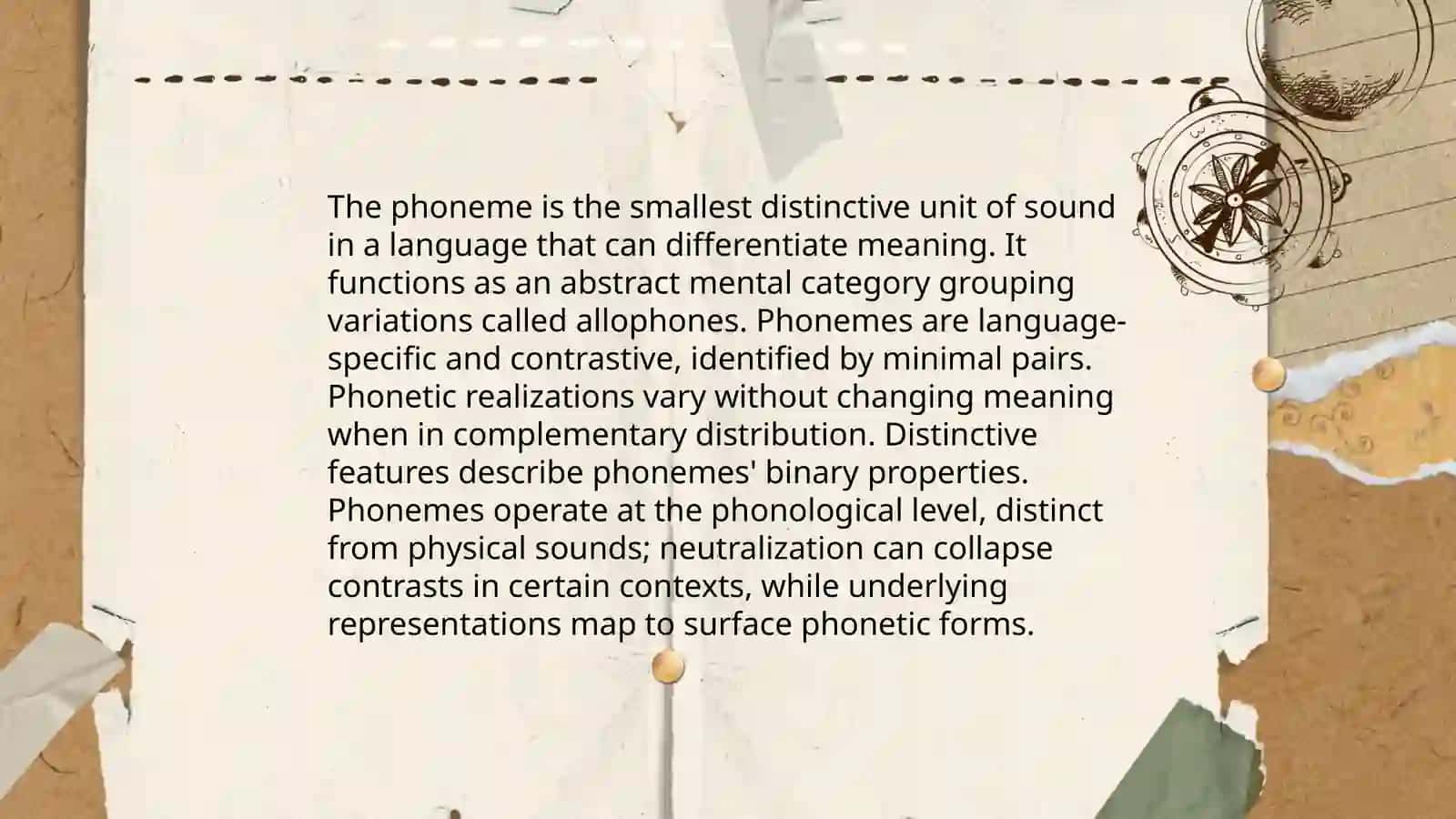 Notion of phoneme and relations between phoneme and sound 3