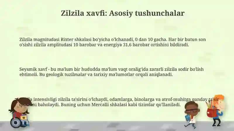 Zilzila vaqtida eslatma 3
