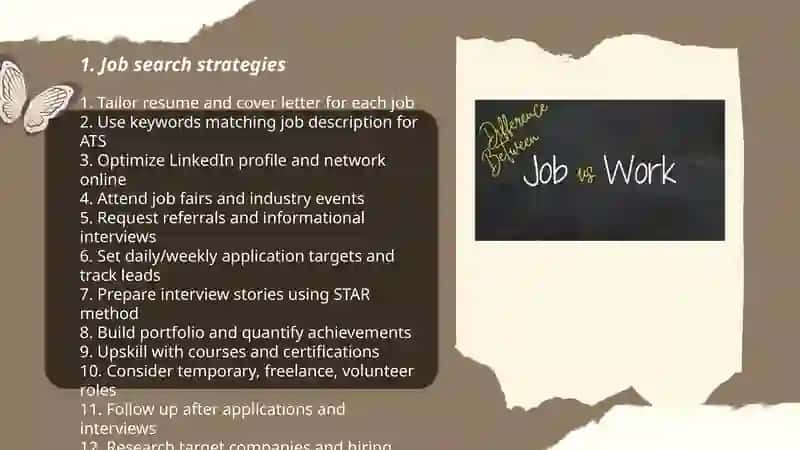 Work and Job Strategies 3