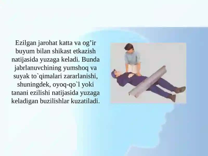 Uzoq bosilish sindromi jarroxi amaliyoti 3