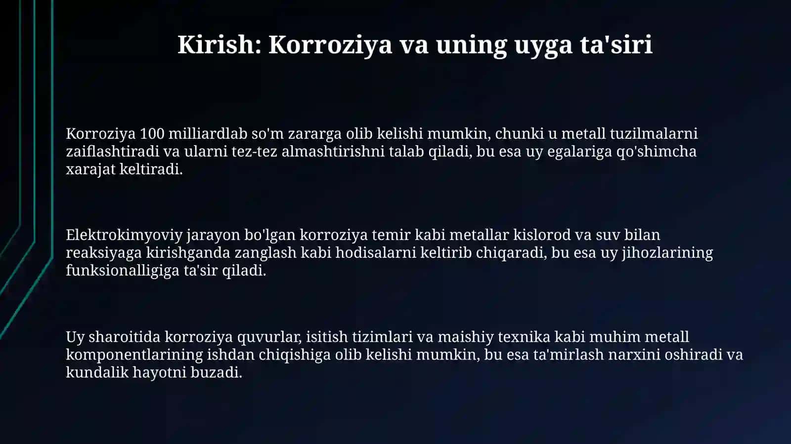 Uyda korroziyani kamaytirish yo‘llari 3