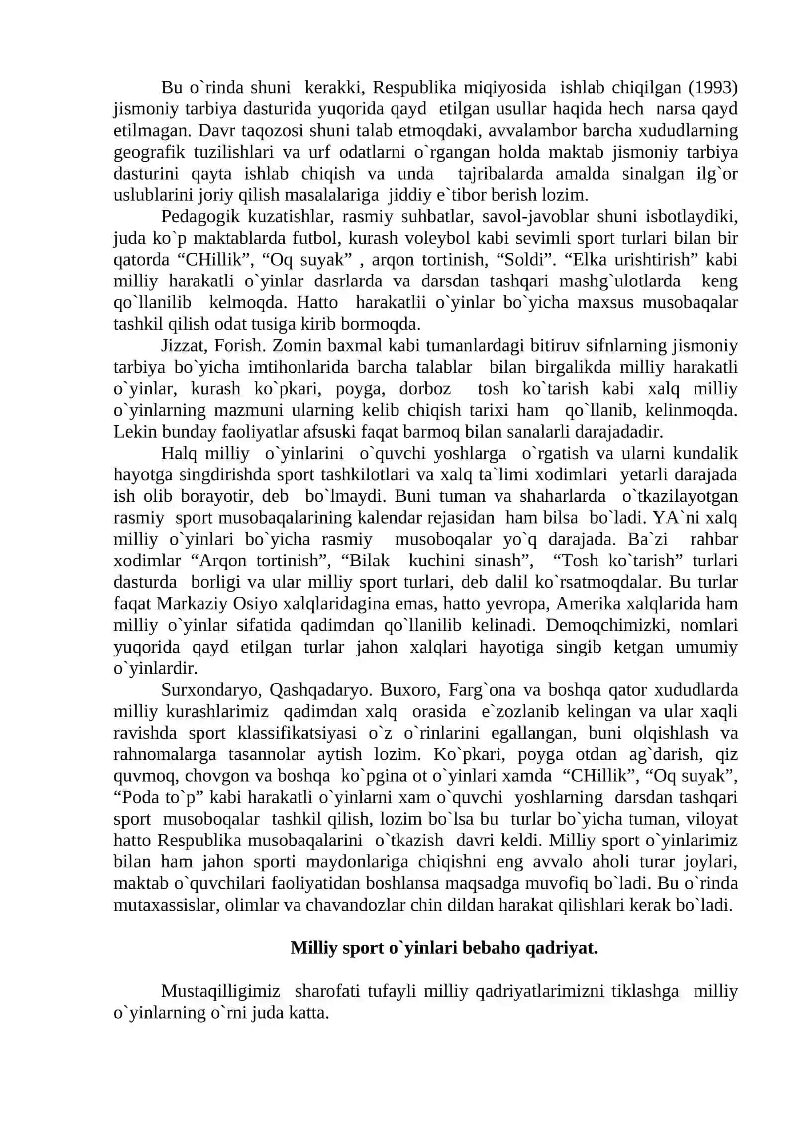 Xalq milliy o`yinlari 3