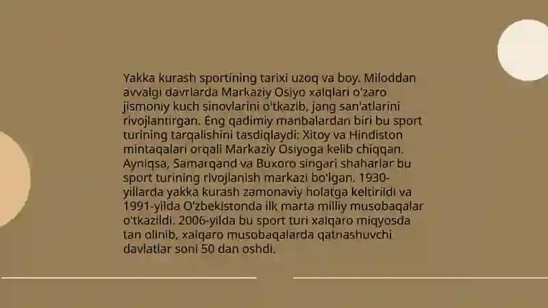 Yakka kurash sport turlari bo'yicha 3