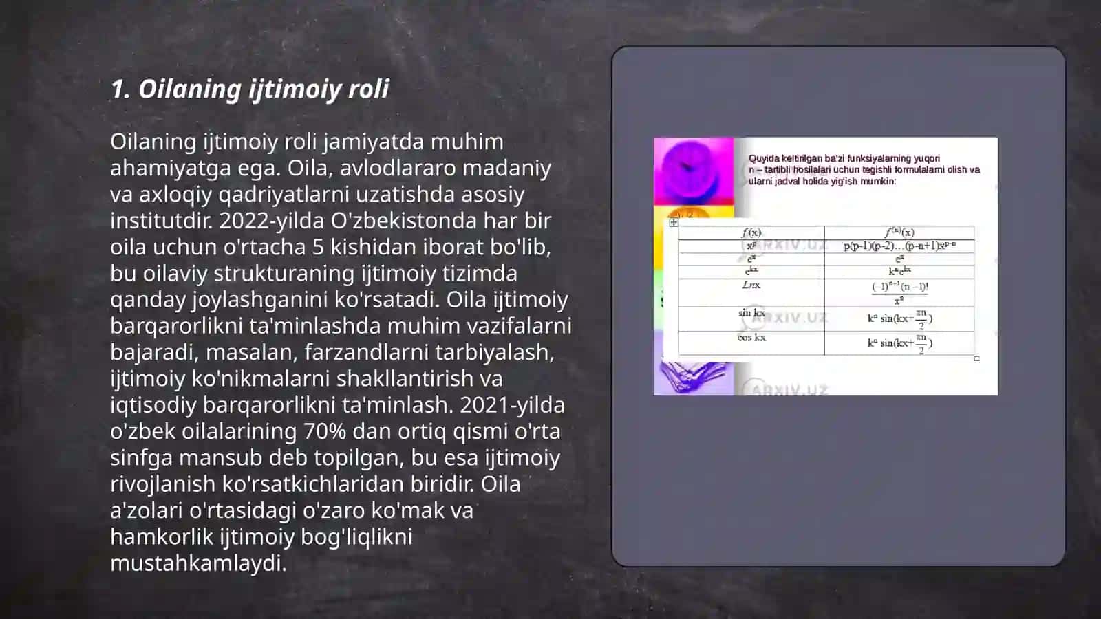 Oıla va unıng asosıy funksıyası 3