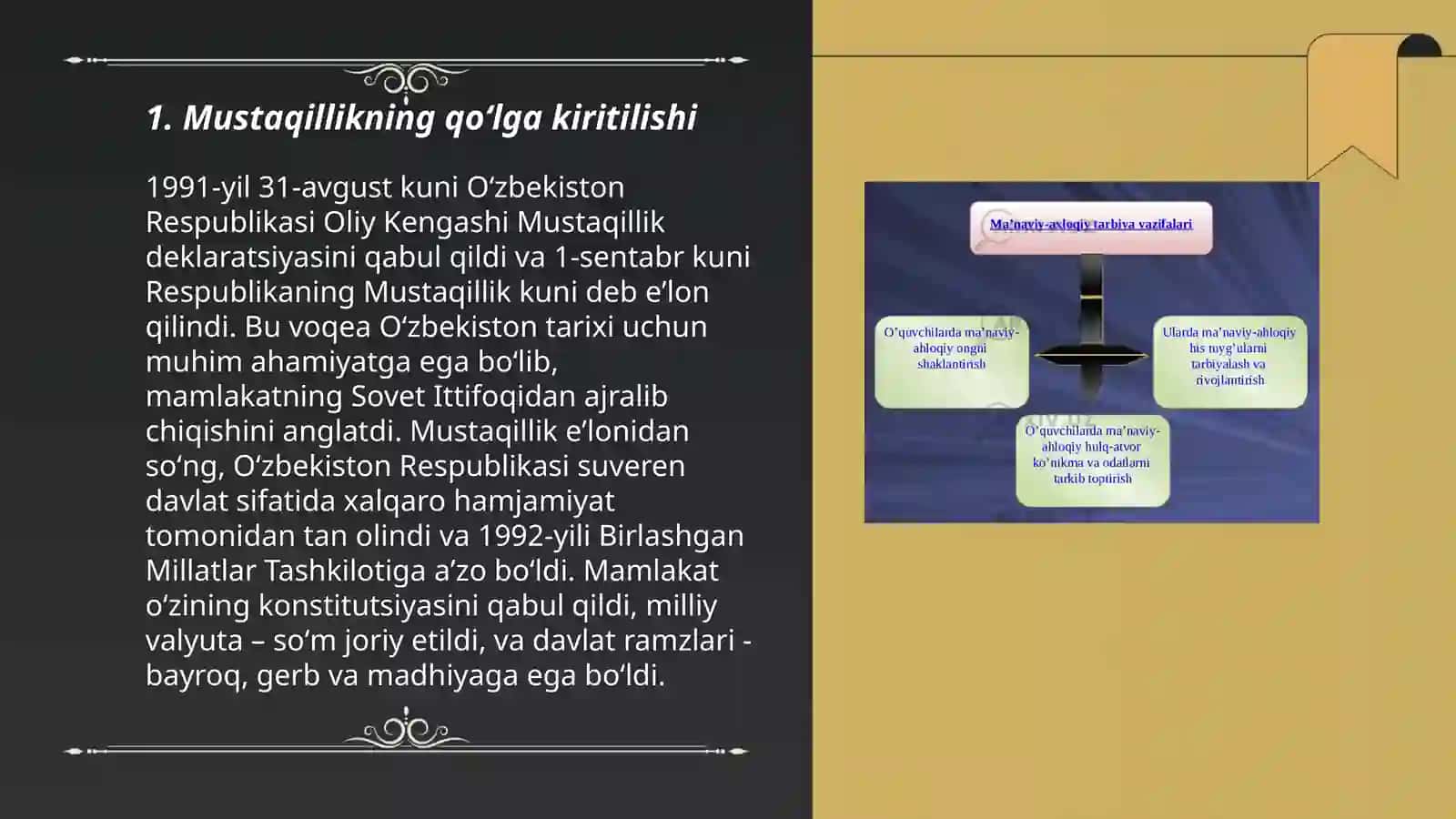Oʻzbekistoning eng Yangi tarixi fanini davrlashtirish 3