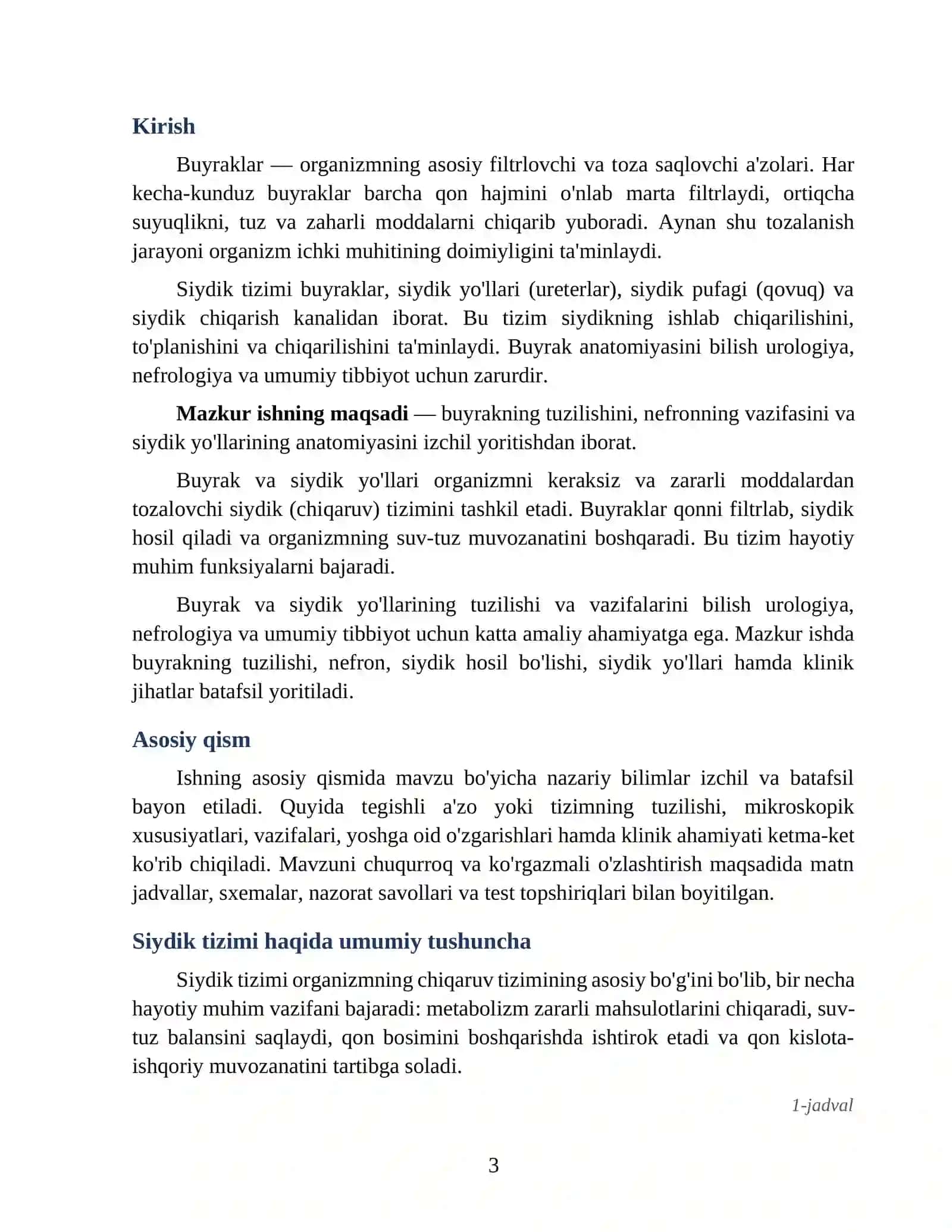 Buyrak va siydik yo'llarining anatomiyasi 3