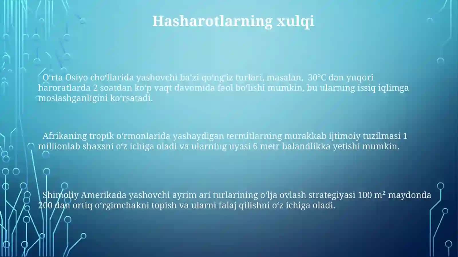 Hasharotlarning ekologiyasi 3