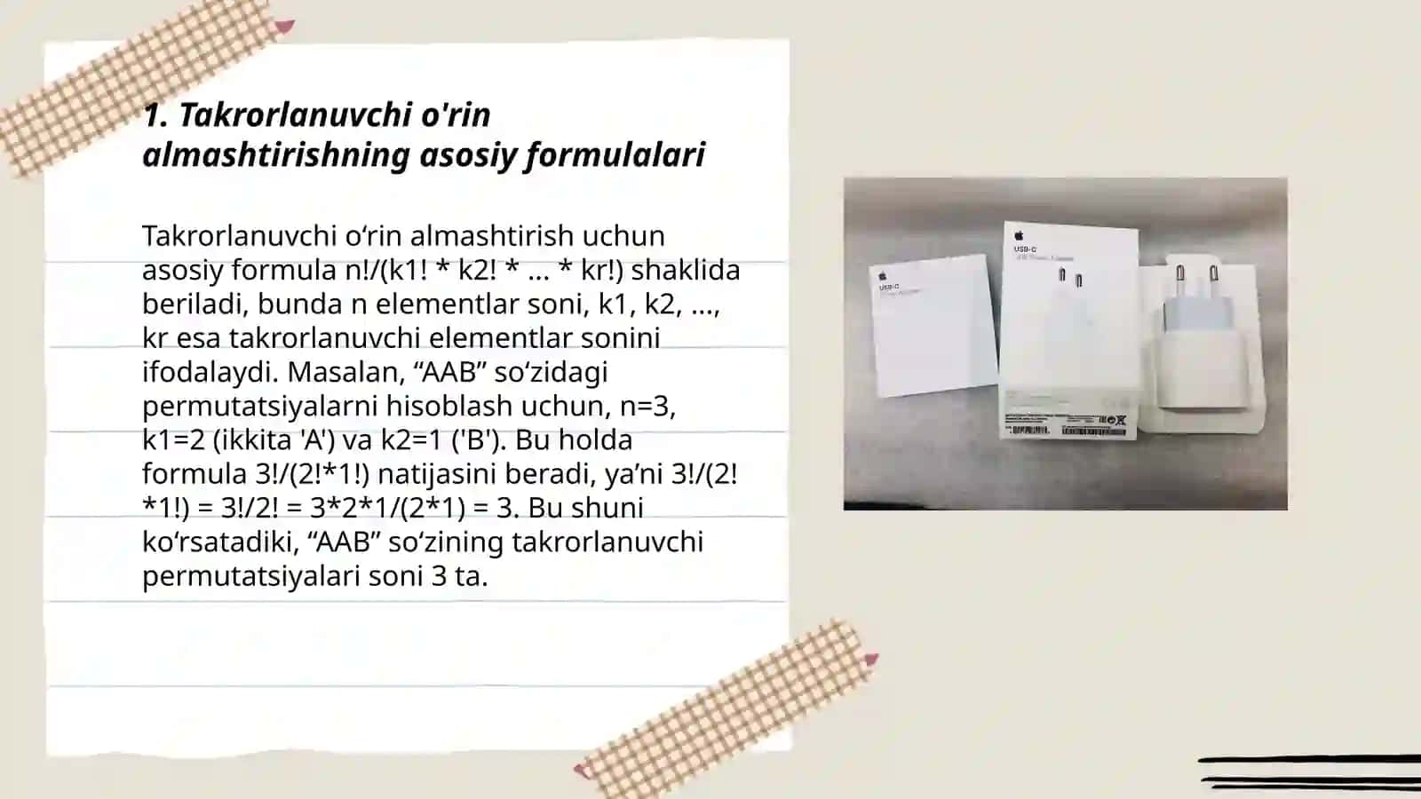 Ehtimollar nazariyasi va matematik statistika taqdimoti 3
