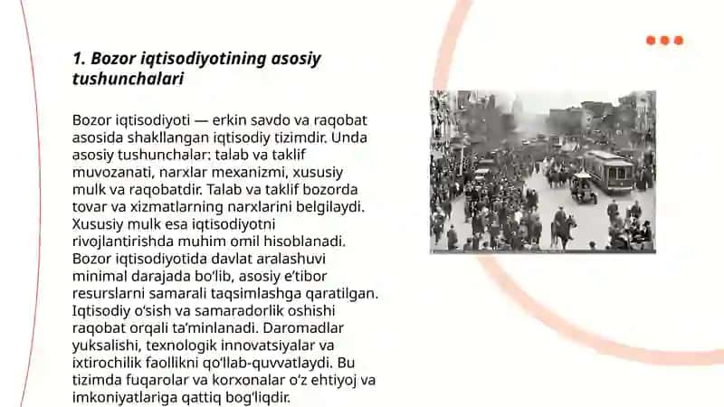 Bozor iqtisodiyotini 3