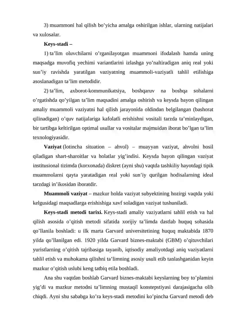 Keys Menejmentni G'arb Davlati Tajribasida 3