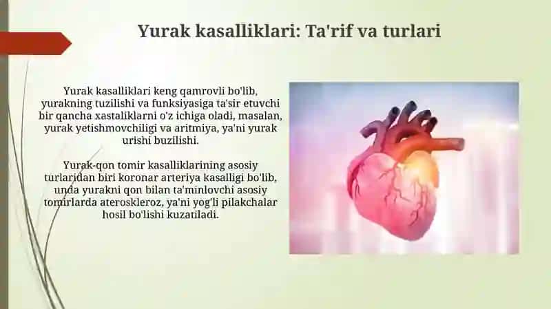 Yurak kasalliklari: Ta'rif va turlari 3