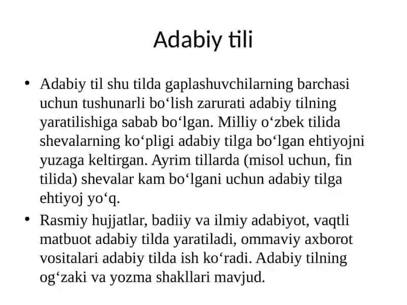 Milliy til va adabiyot 3
