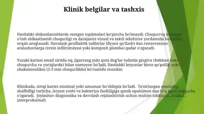 Юза кариеси (Caries superfisialis) 3