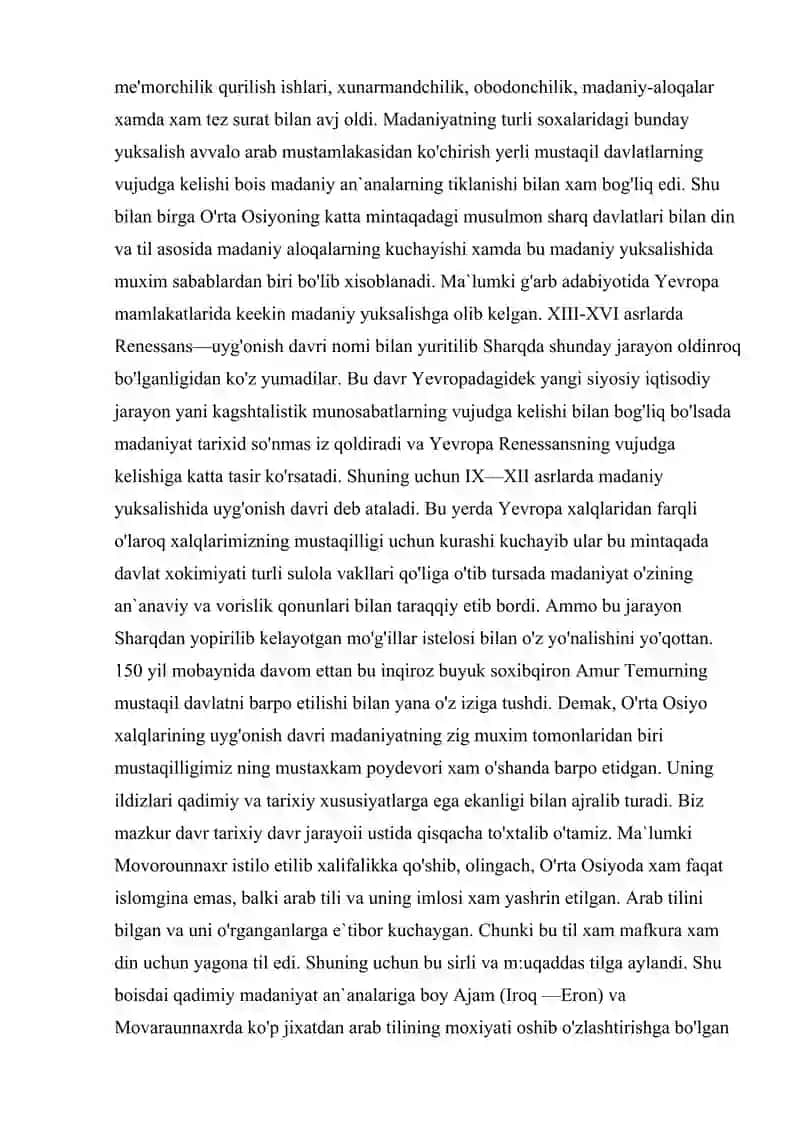 IX-XII ASRLARDA O'ZBEKISTON MADANIYATI VA SAN'ATI 3