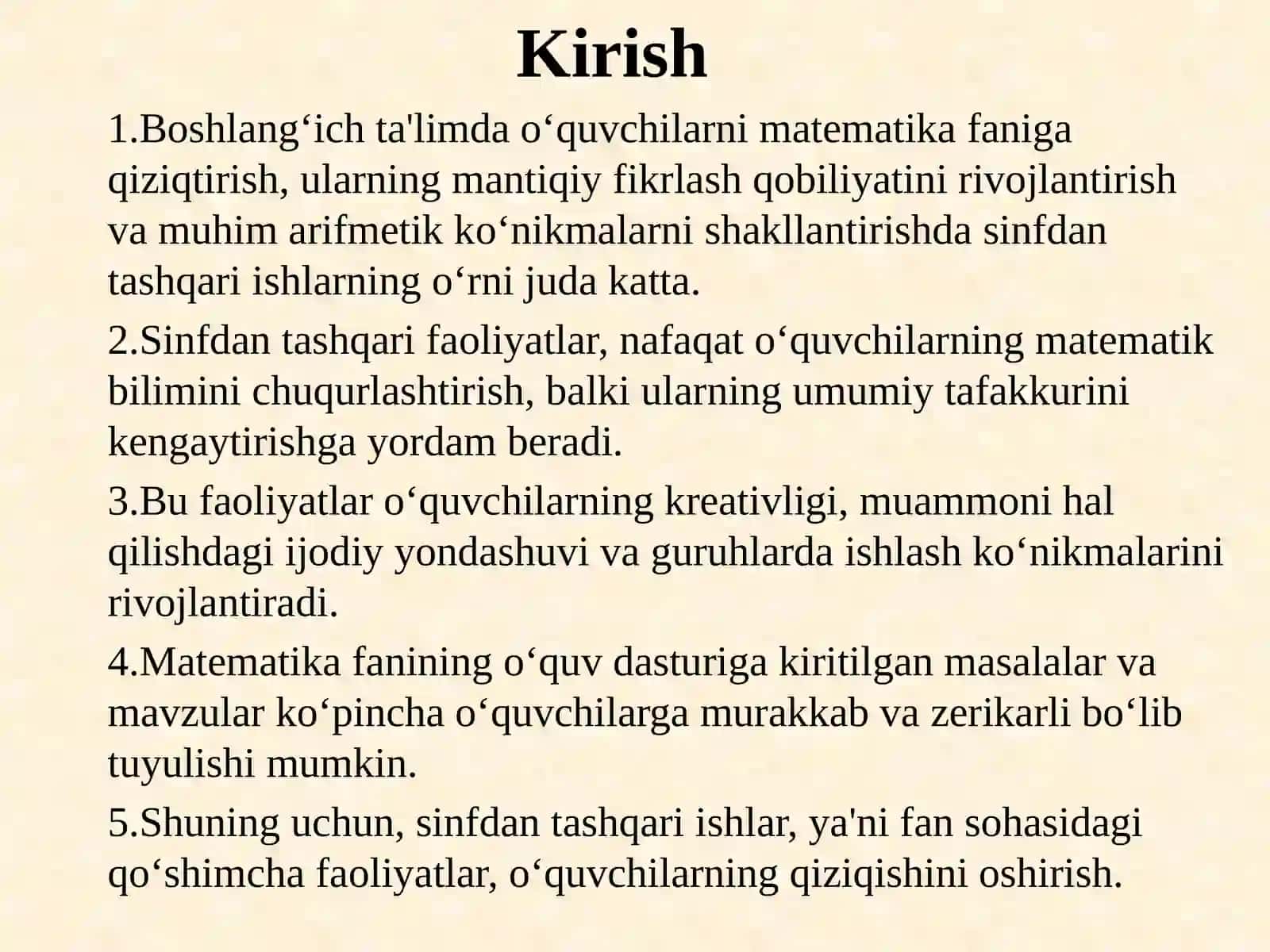 Sinfdan tashqari ishlarni tashkil etish 3