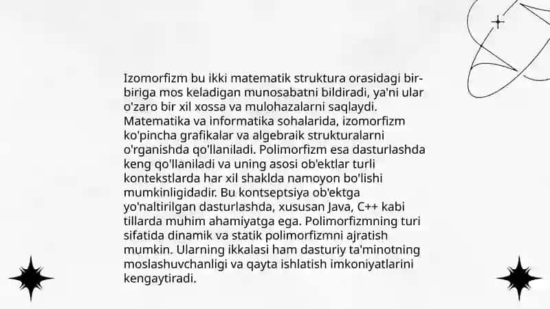 Izomorfizm va Polimorfizm 3